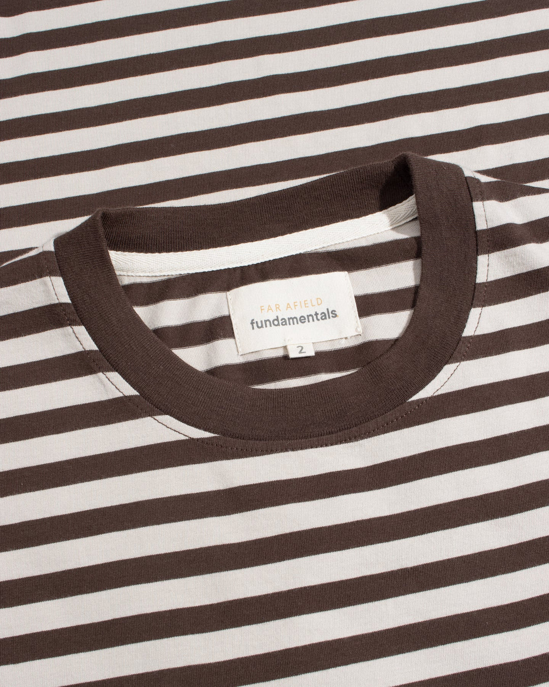 Far Afield Breton Stripe SS Tee in Brown Sand | Buster McGee