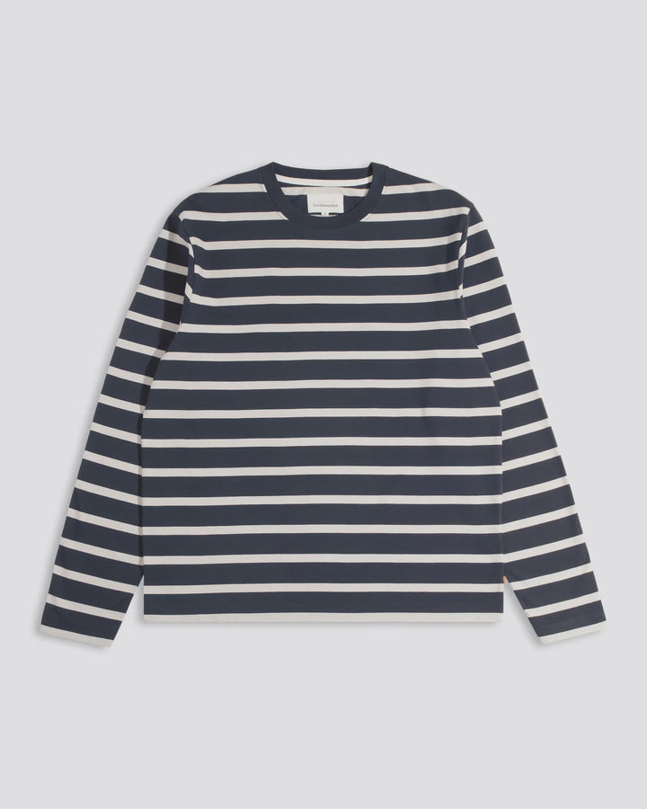 Far Afield Breton Stripe Longsleeve Tee in Navy Sand | Buster McGee