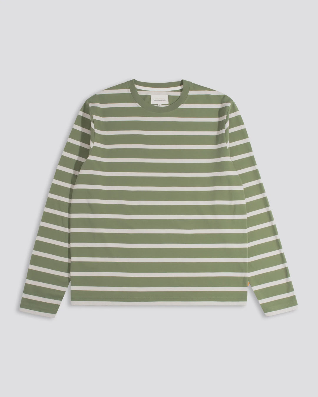 Far Afield Breton Stripe Longsleeve Tee in Green Sand | Buster McGee