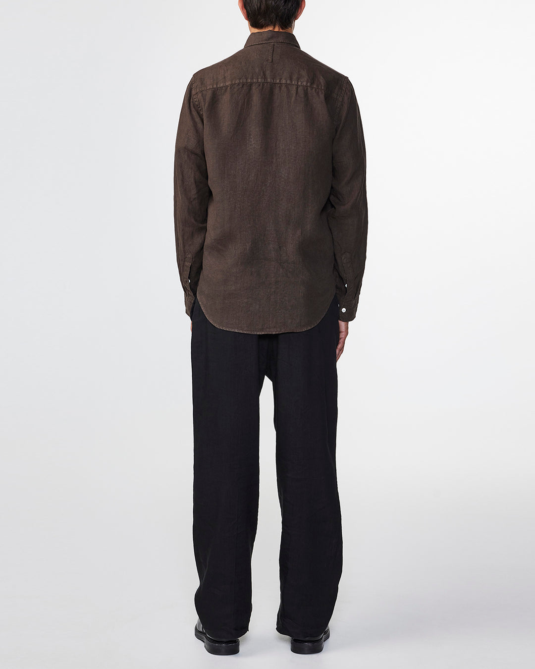 NN07 Arne BD 5706 Long sleeve Linen Shirt in Demitasse | Buster McGee