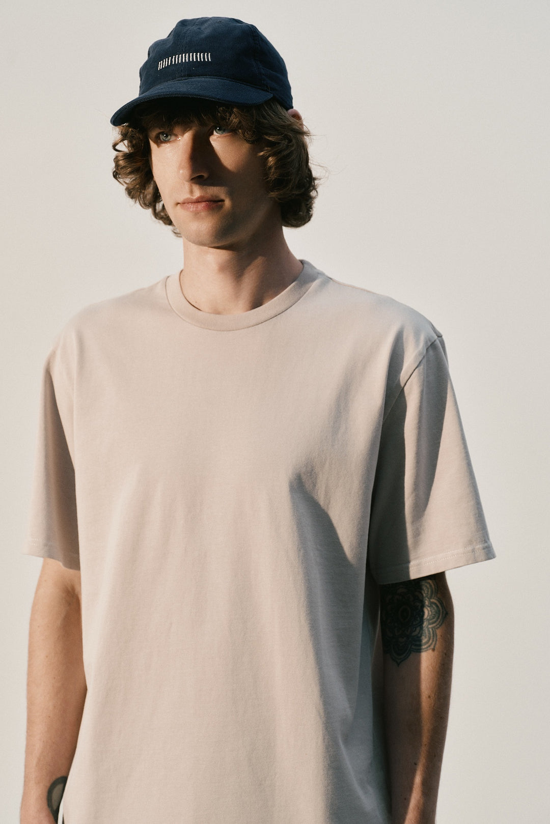 Unfeigned Basic T-Shirt in Fog | Buster McGee
