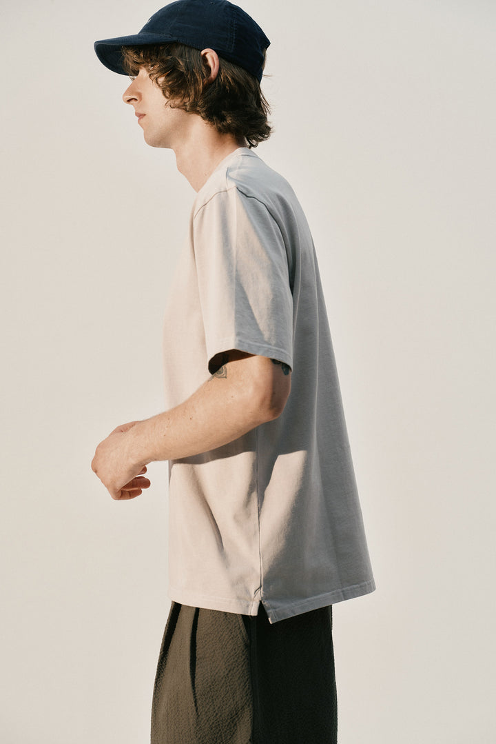 Unfeigned Basic T-Shirt in Fog | Buster McGee