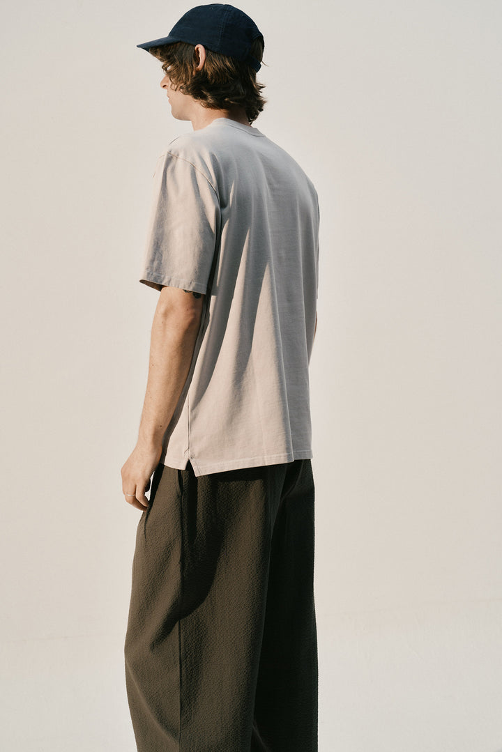 Unfeigned Basic T-Shirt in Fog | Buster McGee