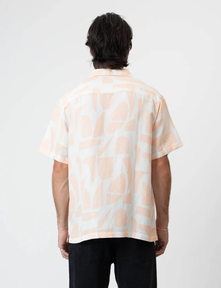 Mr Simple Cuban SS Shirt in Raybeam Snow Peach | Buster McGee