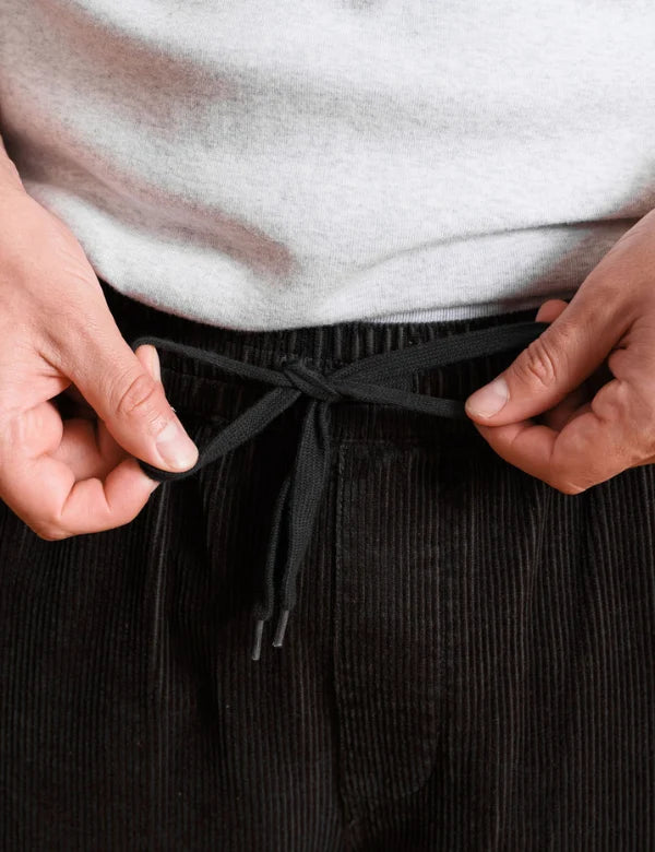 Mr Simple Burbank Elastic Cord Pant in Charcoal