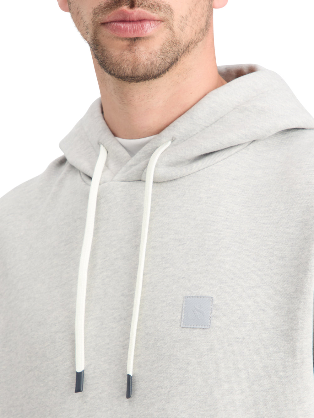 Scotch & Soda CORE Logo Hoodie in Grey Melange | Buster McGee