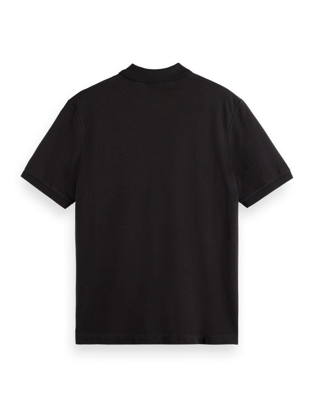 Scotch & Soda CORE Logo Pique Polo Shirt in Black | Buster McGee