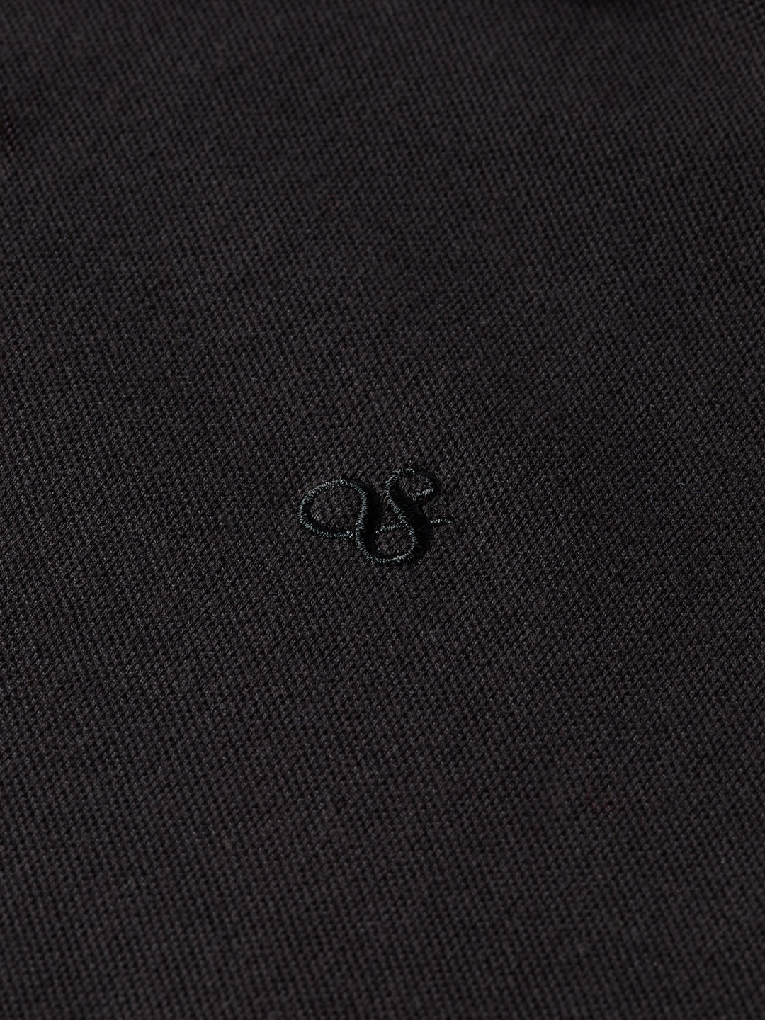 Scotch & Soda CORE Logo Pique Polo Shirt in Black | Buster McGee