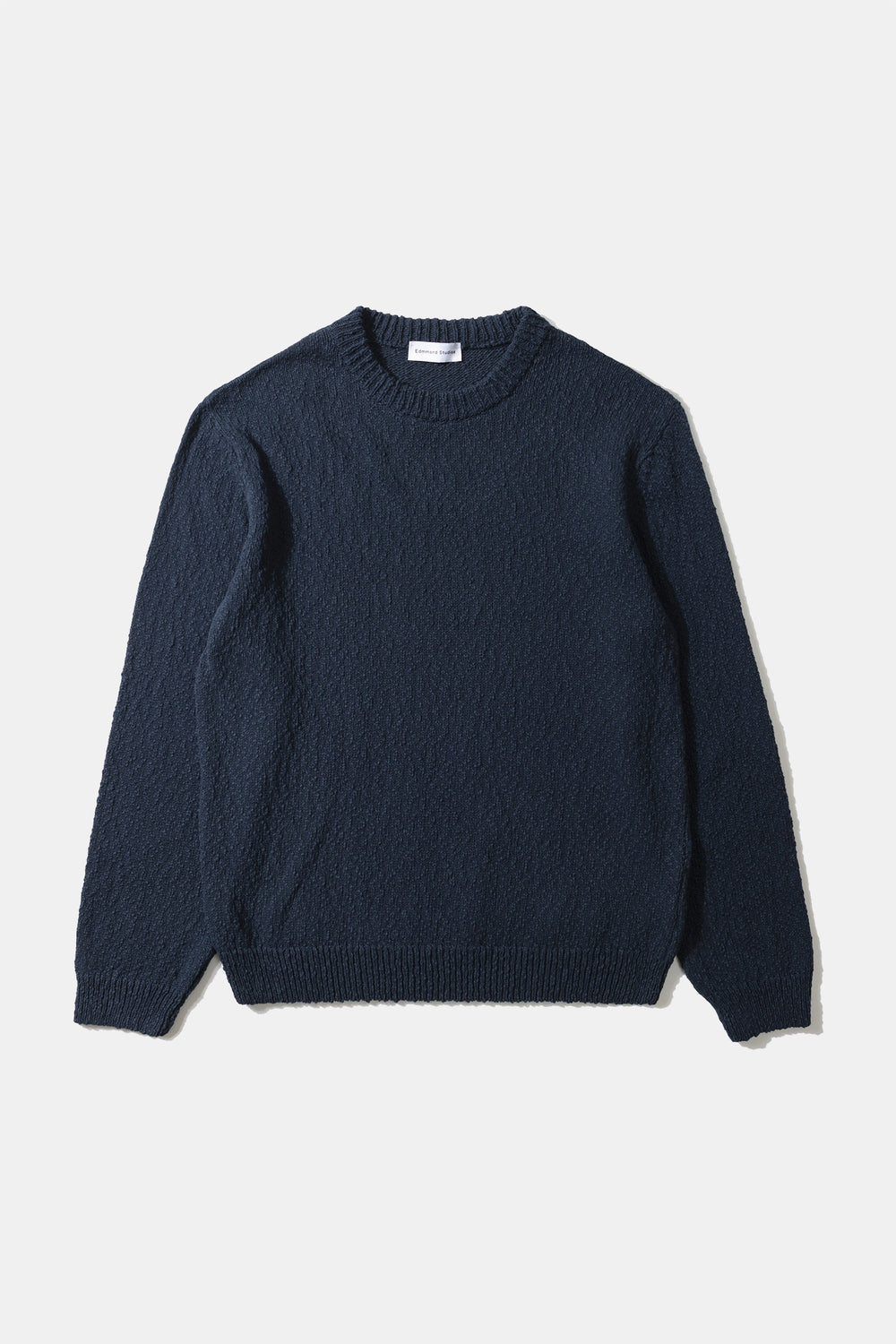 Edmmond Studios Cork Sweater in Plain Dark Blue | Buster McGee