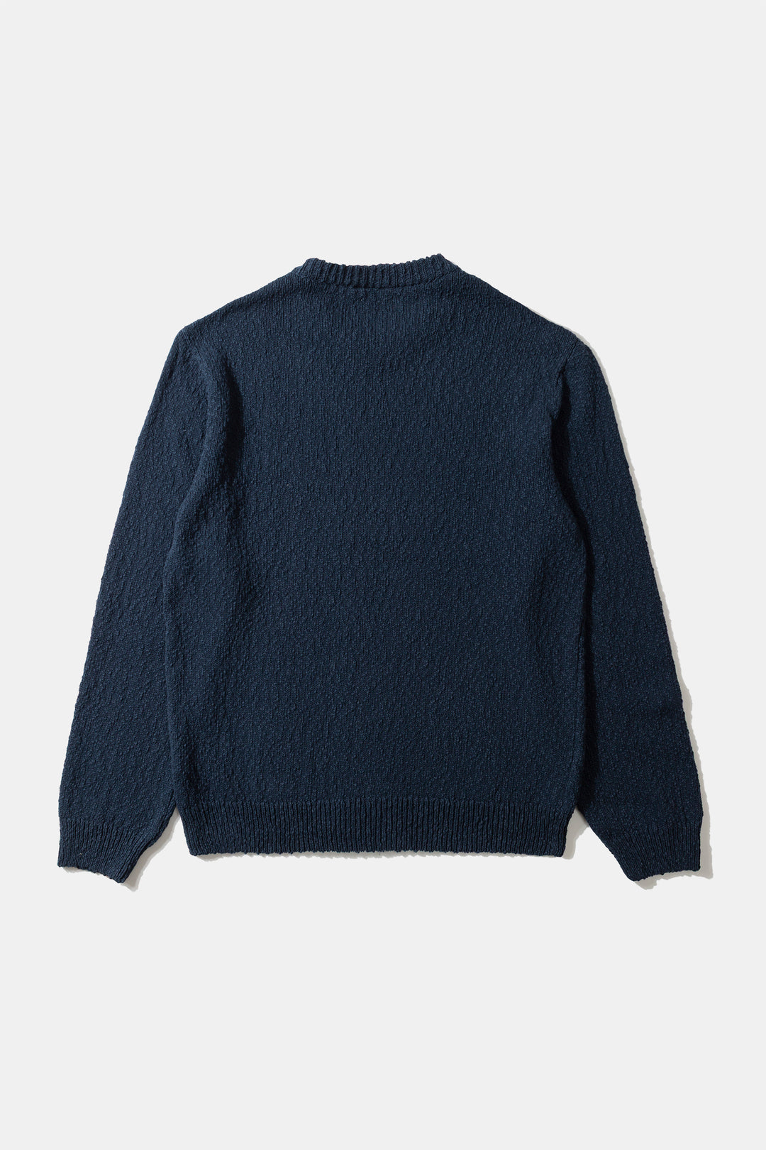 Edmmond Studios Cork Sweater in Plain Dark Blue | Buster McGee