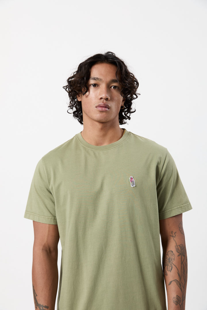 Mr Simple Chapman Galah Tee in Sage | Buster McGee