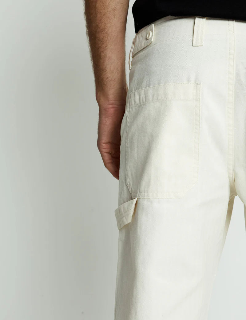 Mr Simple Carpenter Pant in Off White | Buster McGee