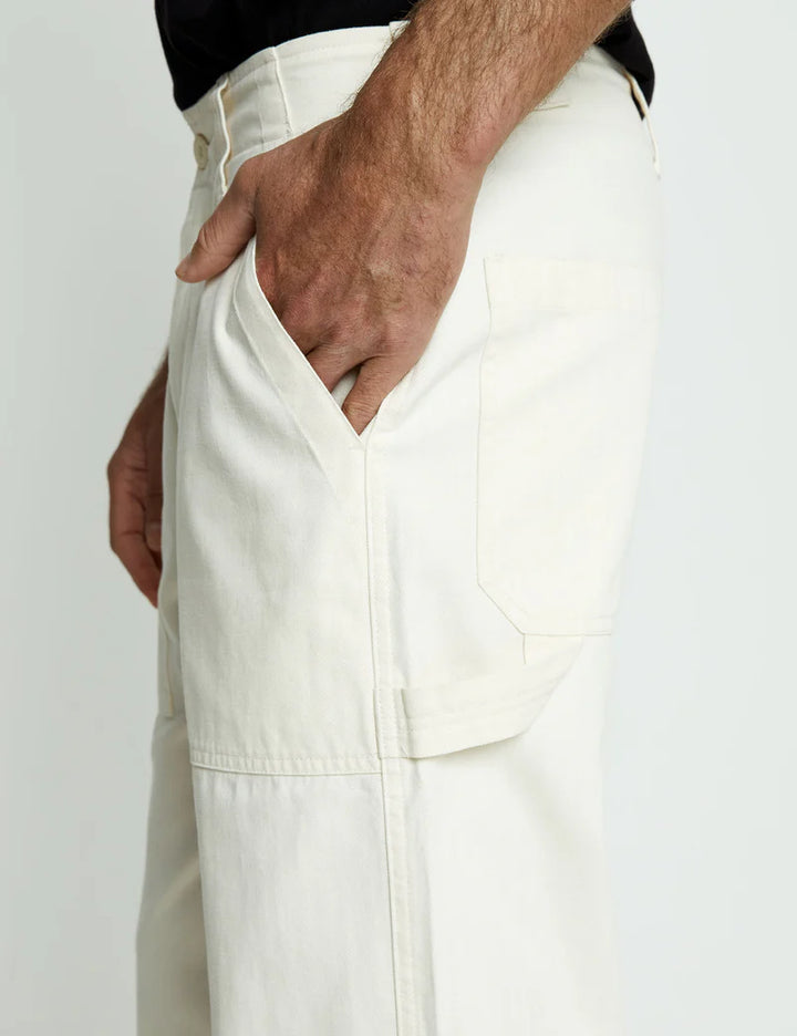Mr Simple Carpenter Pant in Off White | Buster McGee