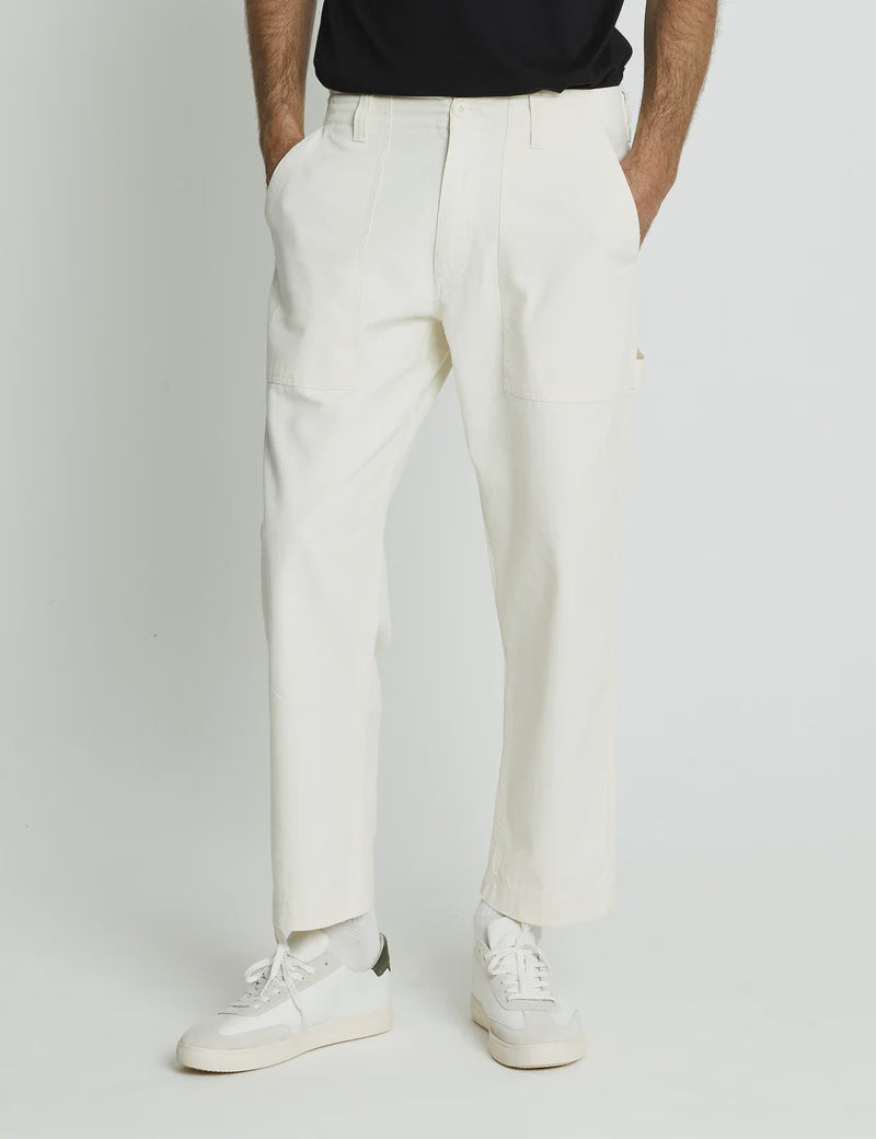Mr Simple Carpenter Pant in Off White | Buster McGee