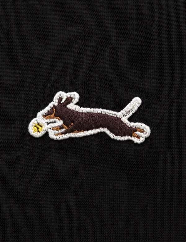 Mr Simple Chapman Bert Daschund Dog Tee in Black