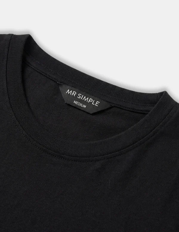 Mr Simple Chapman Bert Daschund Dog Tee in Black | Buster McGee