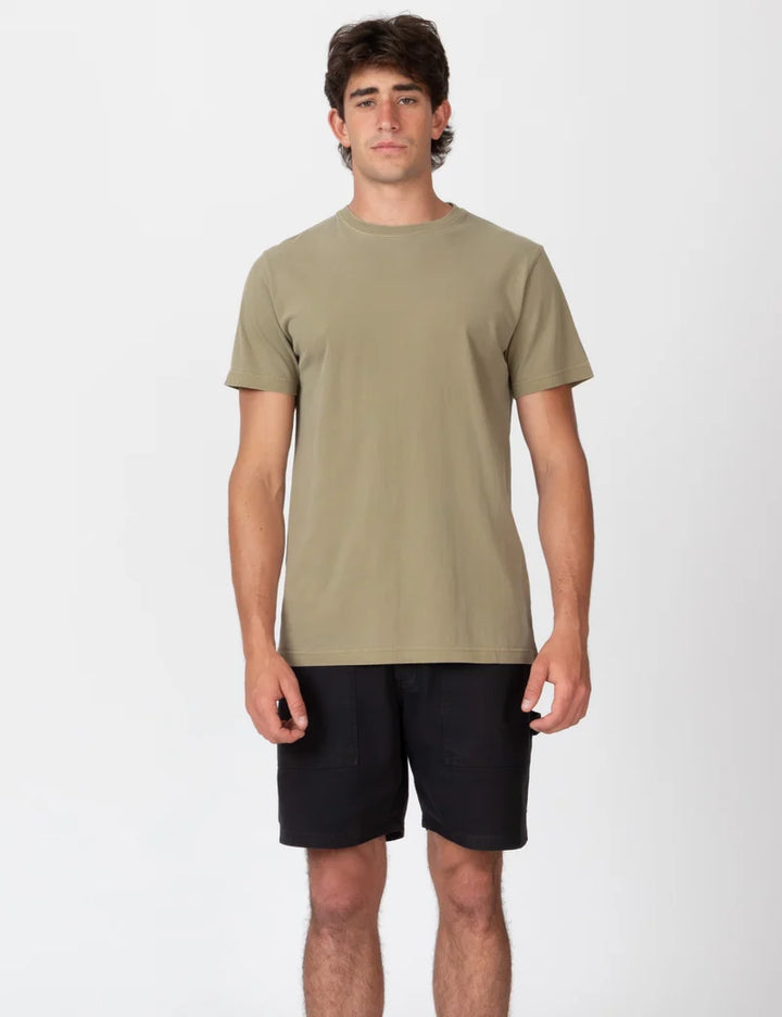 Mr Simple Reginald Vintage Tee in Fatigue Fade | BUSTER MCGEE