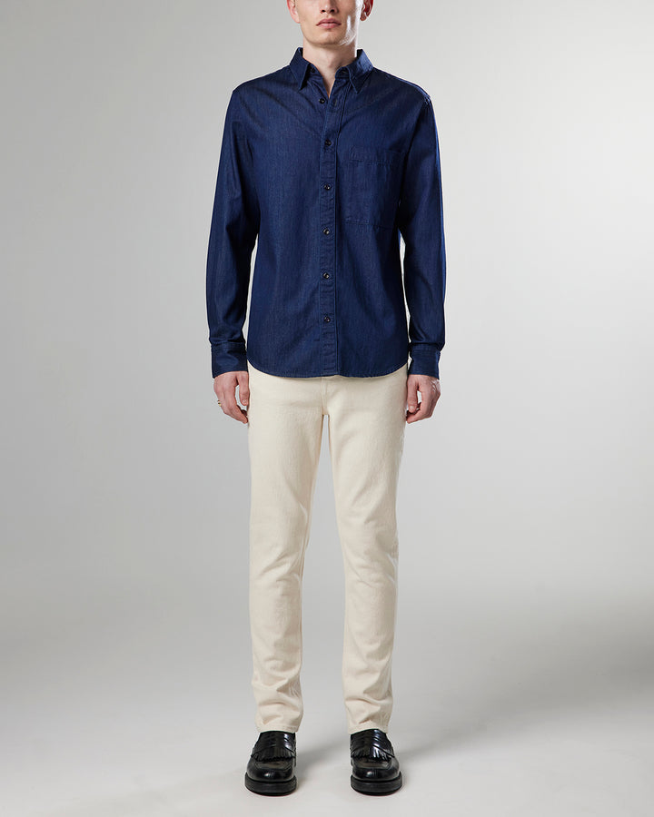 NN07 - Cohen 5768 Long Sleeve Shirt in Dark Indigo | Buster McGee