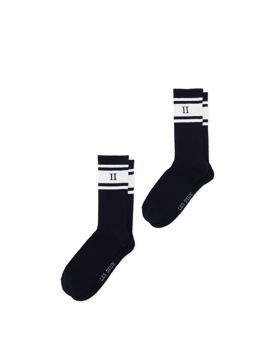 Les Deux William 2-Pack Socks in Dark Navy White | Buster McGee