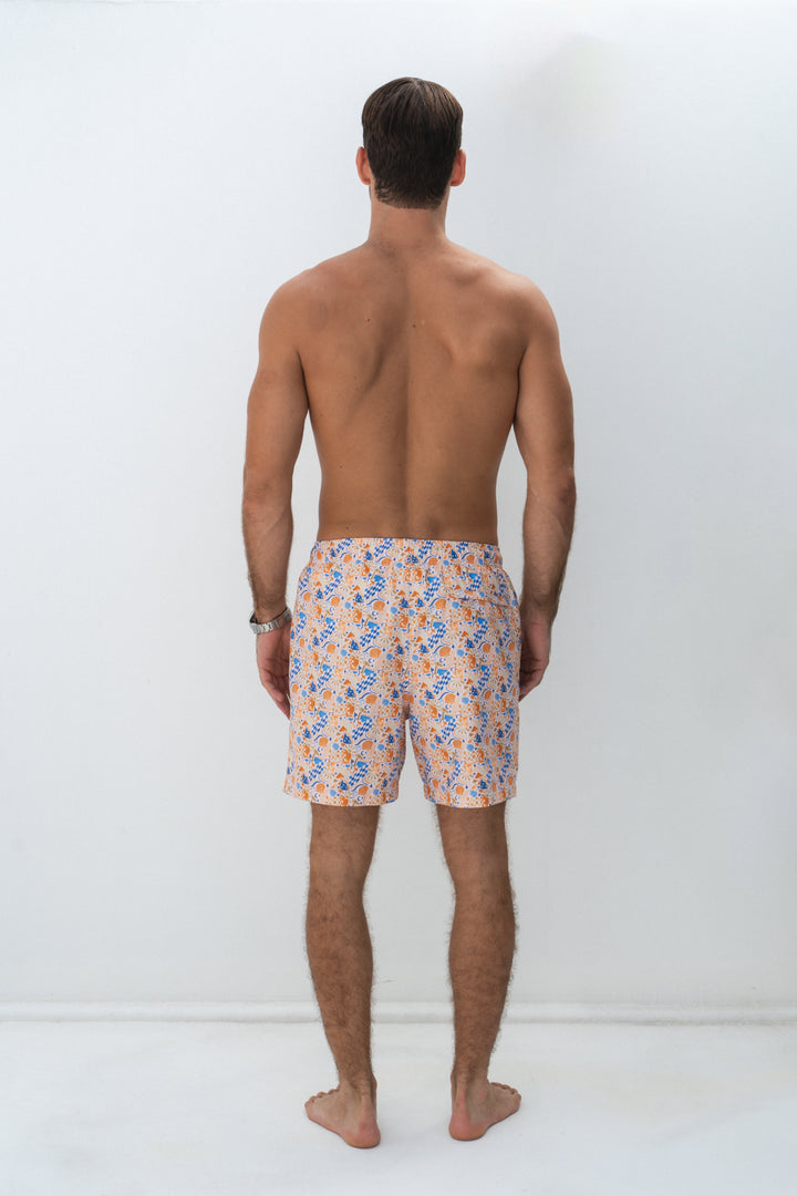 ShoreClub Yacht Rock Printed Men's Swim Short | Buster McGee