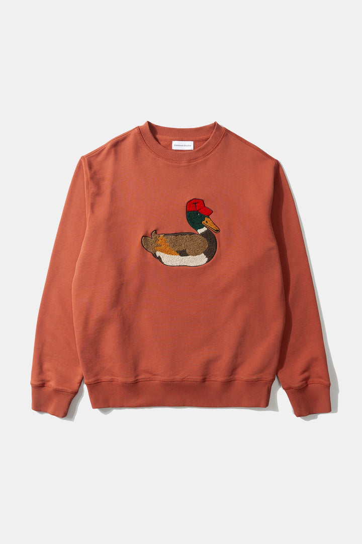 Edmmond Studios Duck Hunt Sweatshirt in Plain Brick | Buster McGee