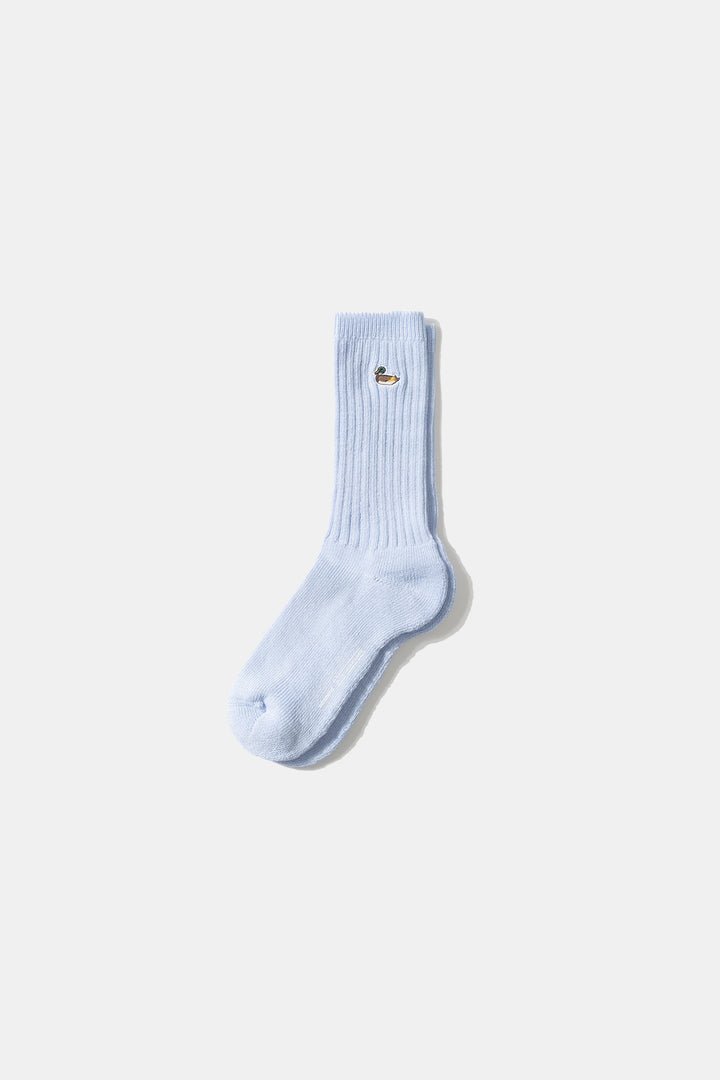 Edmmond Studios Duck Socks in Plain Light Blue | Buster McGee