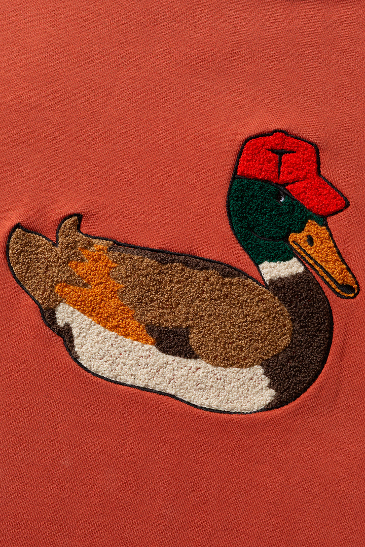 Edmmond Studios Duck Hunt Sweatshirt in Plain Brick | Buster McGee