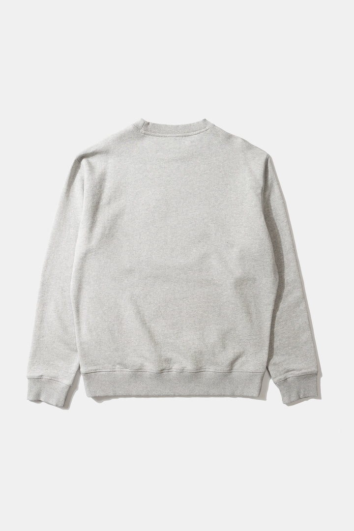 Edmmond Duck Hunt Sweatshirt in Plain Grey Melange | Buster McGee