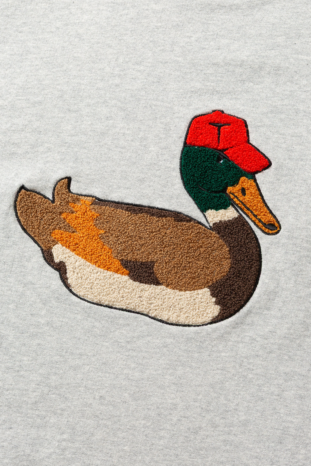Edmmond Duck Hunt Sweatshirt in Plain Grey Melange | Buster McGee