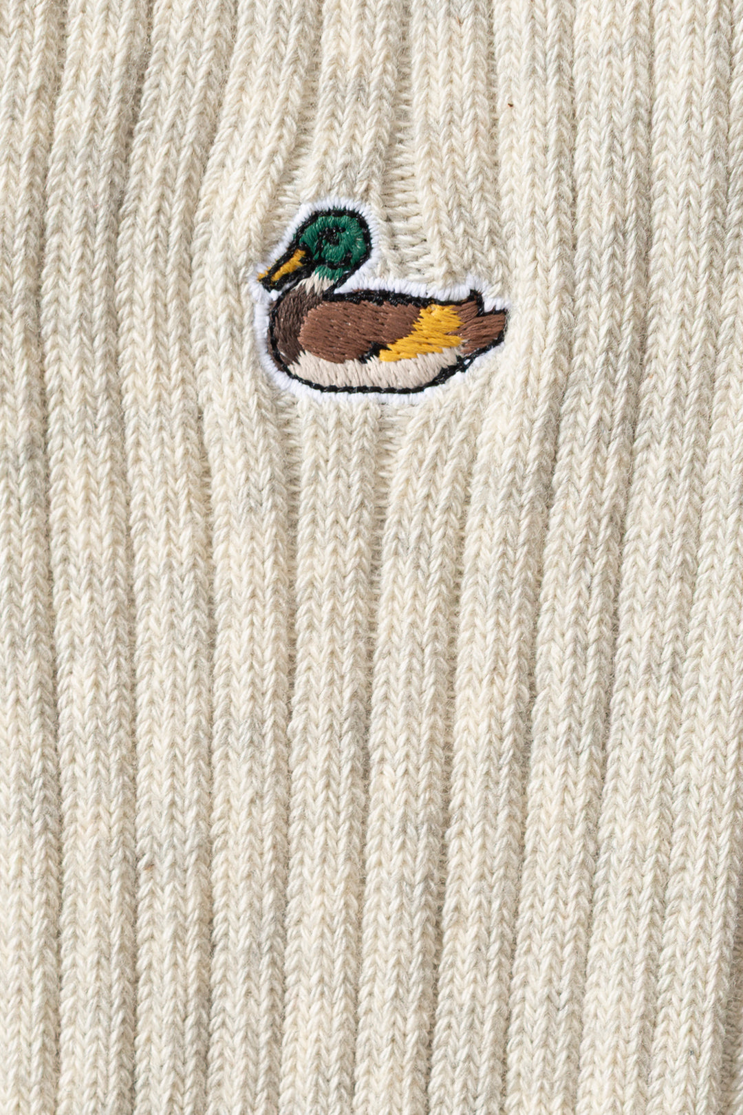Edmmond Studios Duck Socks in Plain Light Grey Melange | Buster McGee