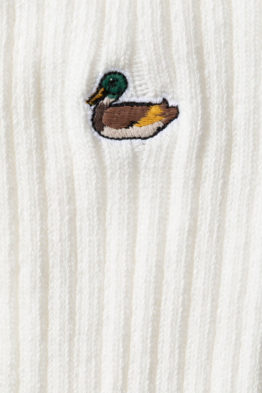 Edmmond Studios Duck Socks in Plain Off White | Buster McGee
