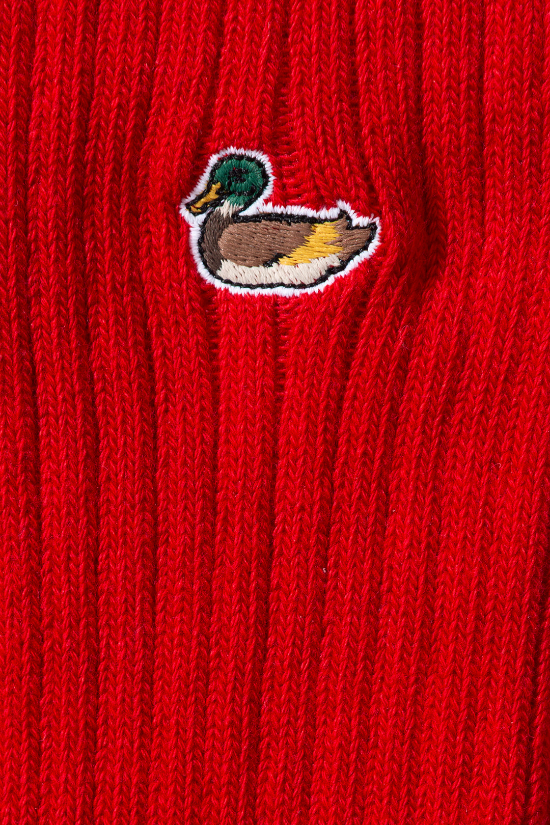Edmmond Studios Duck Socks in Plain Red | Buster McGee
