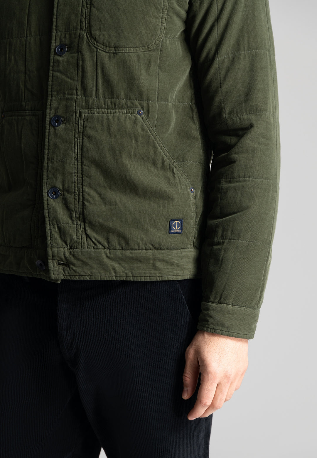 DSTREZZED - Selby Worker Jacket in Dark Army | Buster McGee