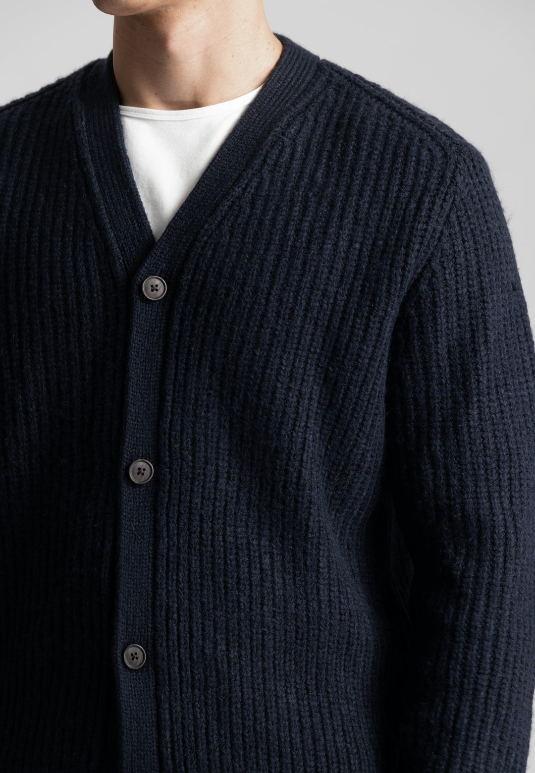 DSTREZZED - Relaxed Cardigan in Blue Nights | Buster McGee