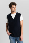DSTREZZED - Hugin Sleeveless Vest in Blue Nights | Buster McGee