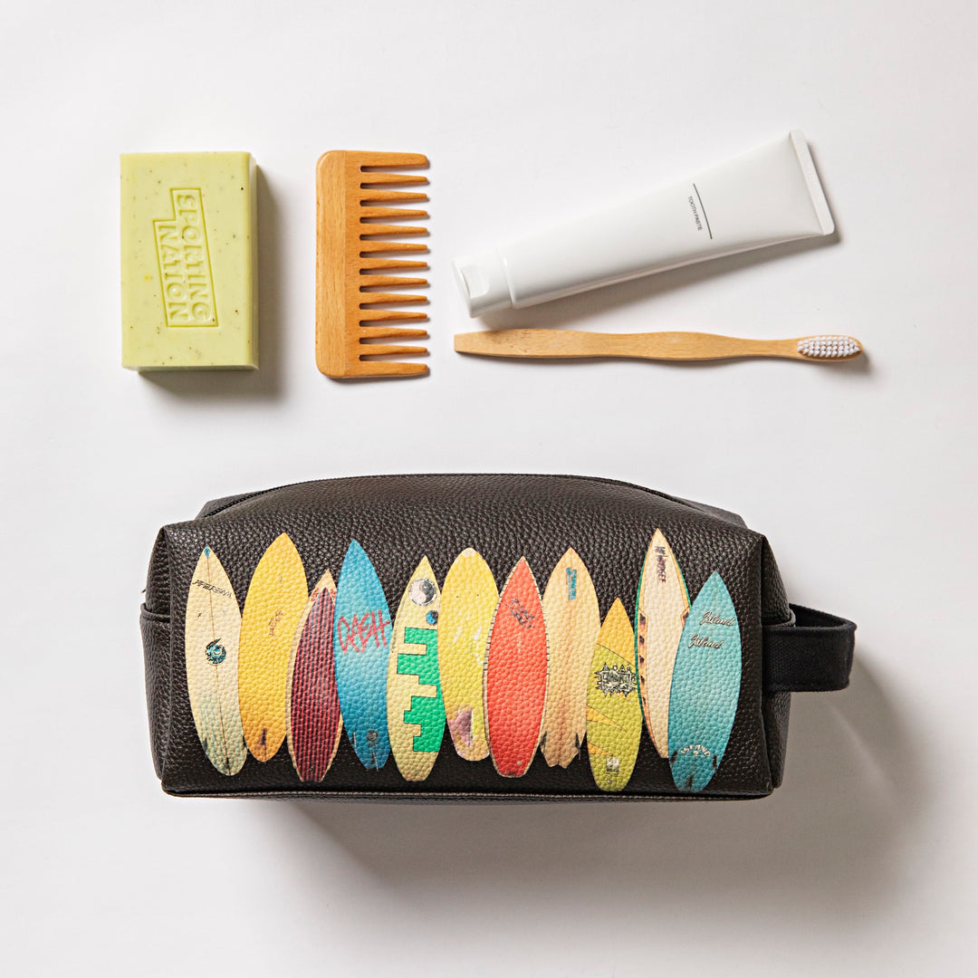 Sporting Nation Vintage Surf Boards Toiletry Bag | Buster McGee