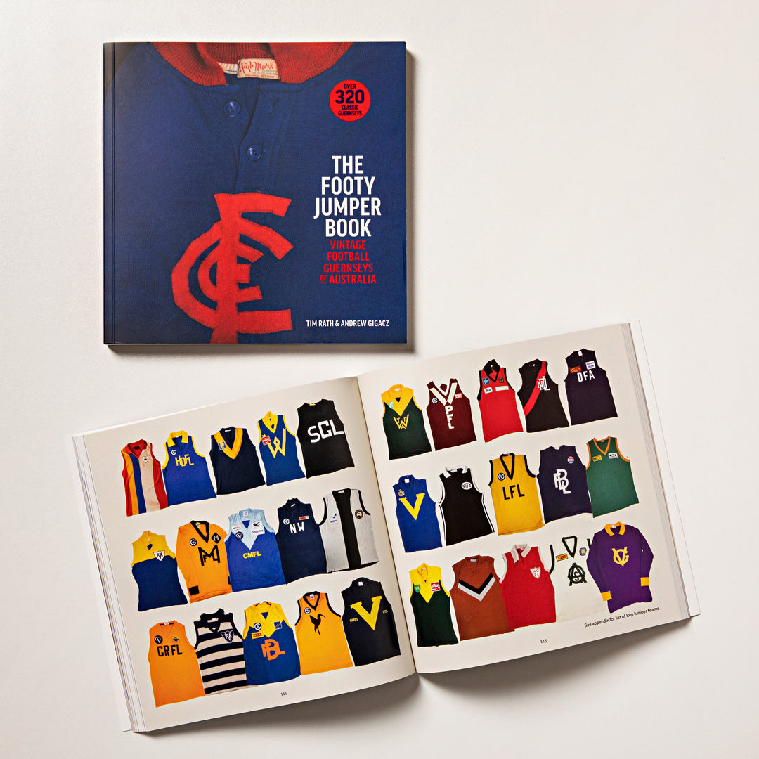 Footy Jumper Book - Vintage Football Guernseys of Australia | Buster McGee 
