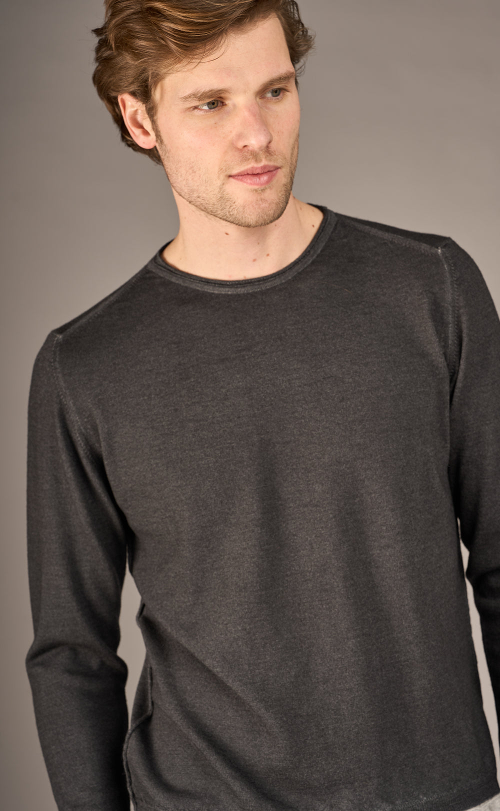 Crossley EMIT Crewneck Sweater in Black | Buster McGee