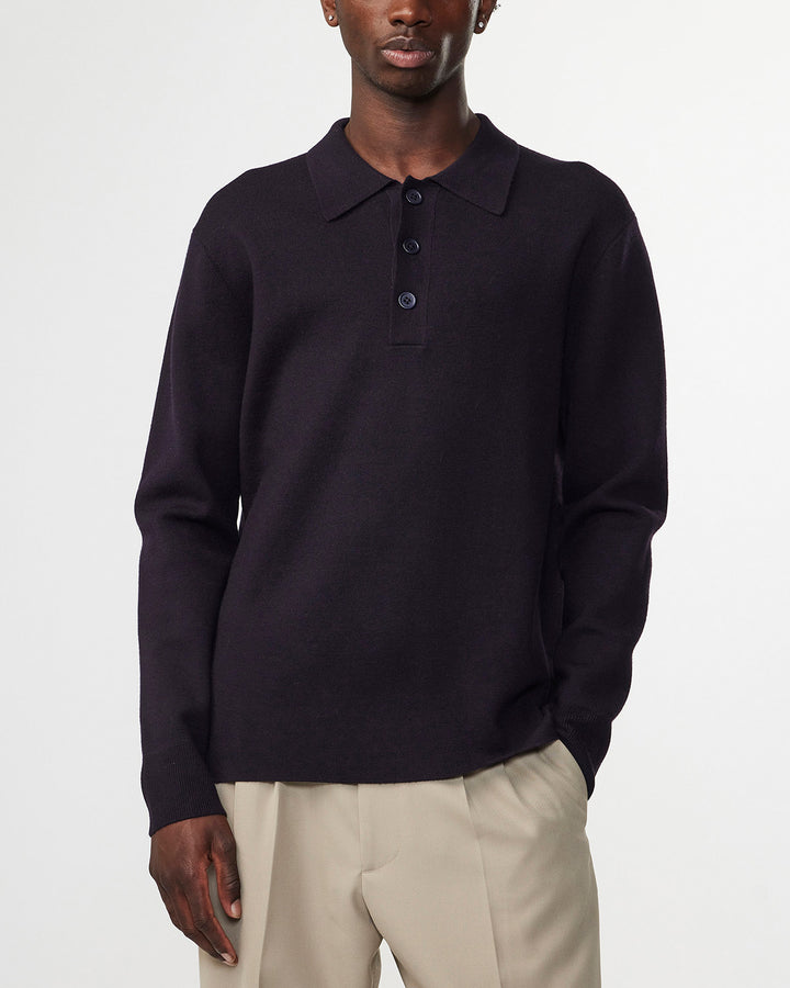 NN07 Harald LS Polo 6530 in Navy Blue | Buster McGee