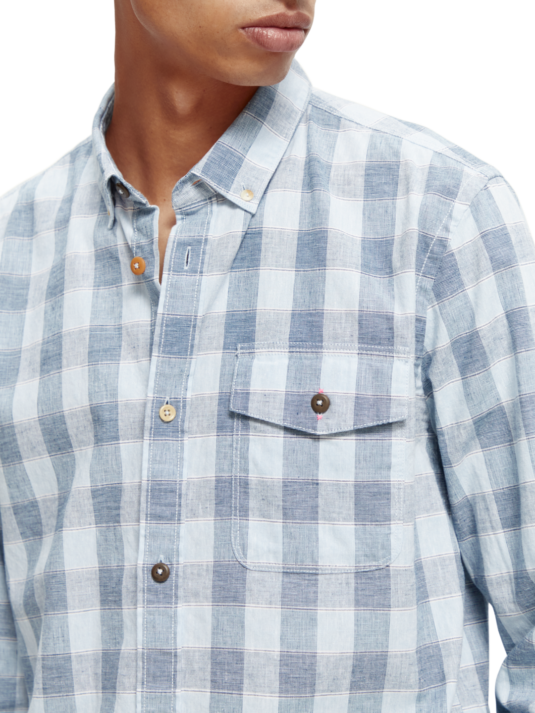 Yarn Dyed Linen-Blended Shirt Combo C 0219 | Buster McGee