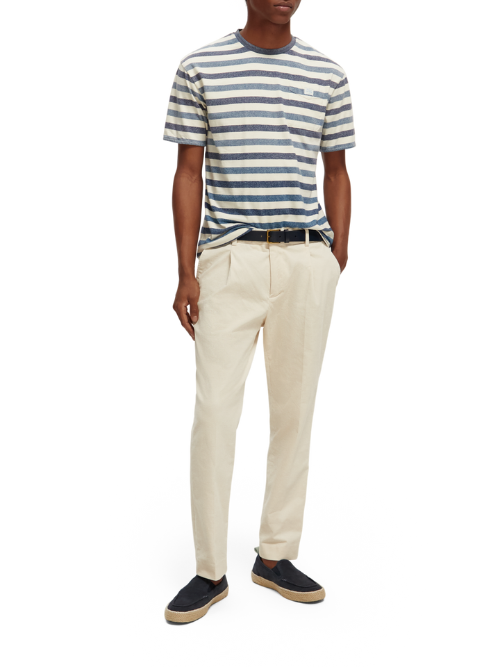Relaxed Fit Pocket Striped Tee Combo A 0217 | Buster McGee