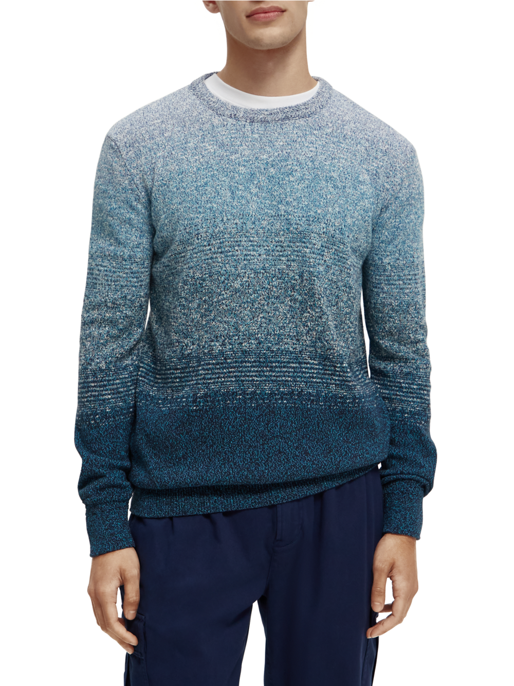 Gradient Stripe Melange Sweater Combo A 0217 | Buster McGee