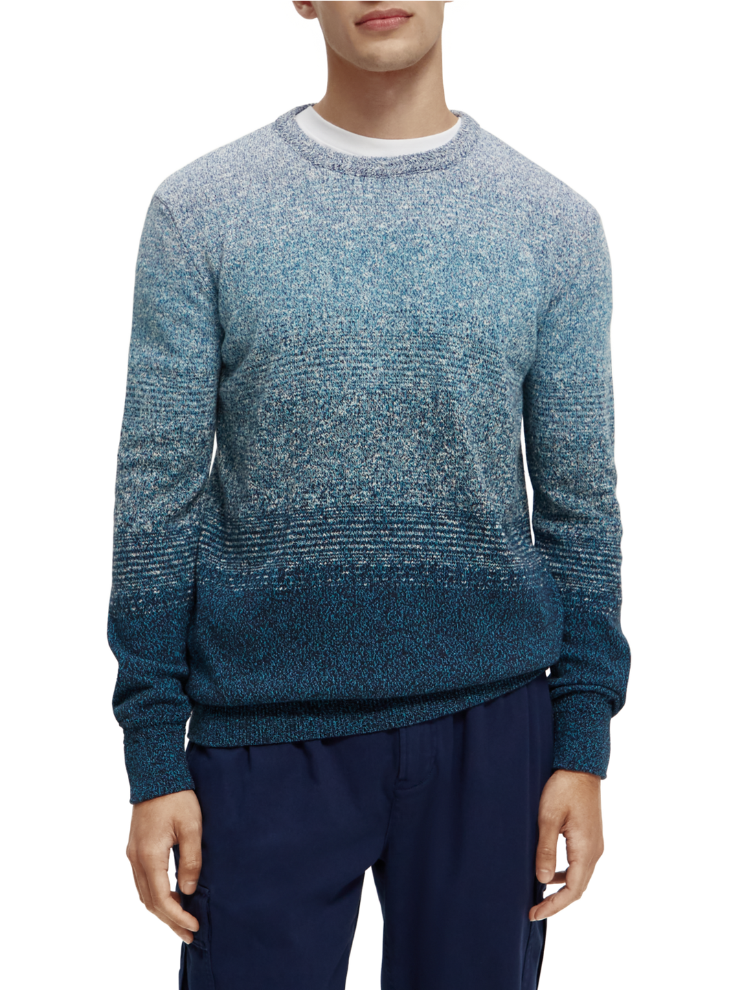 Gradient Stripe Melange Sweater Combo A 0217 | Buster McGee