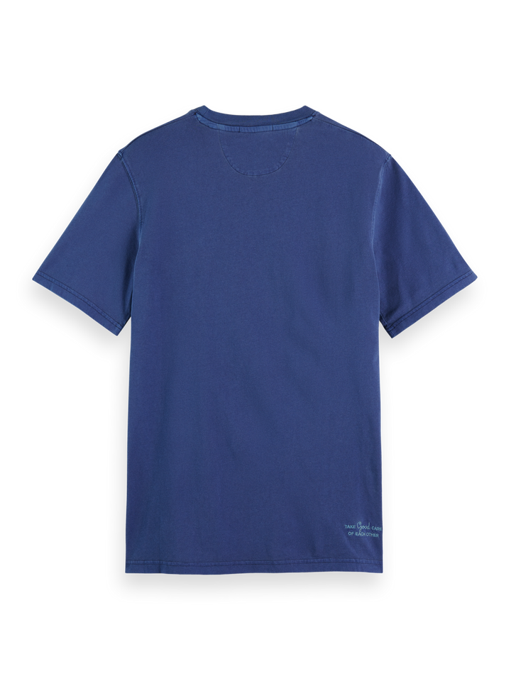 Regular Fit Garment Dyed Tee in Marine | Buster McGee