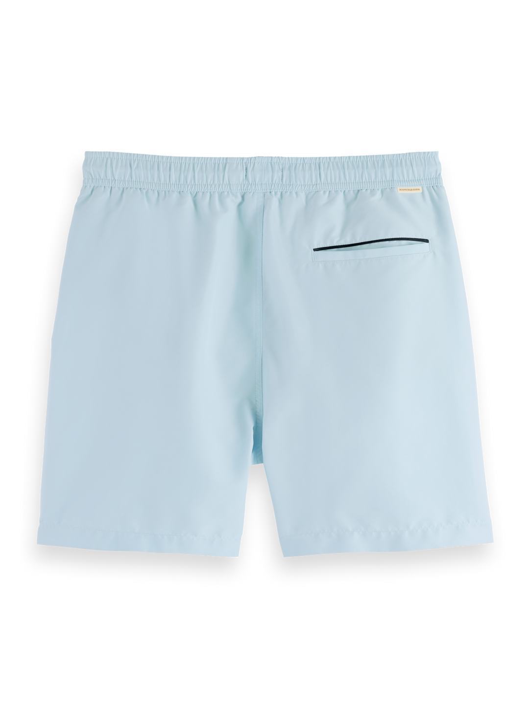 Mid-Length Solid Swim Short in Sea Blue | Buster McGee
