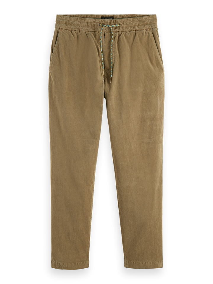 Fave Regular Tapered-Fit Corduroy Jogger in Khaki | Buster McGee
