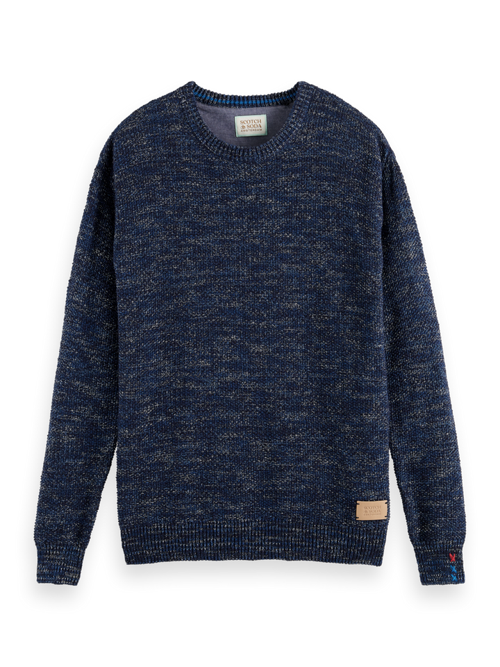 Space-Dyed Melange Crewneck Sweater Combo B 0218 | Buster McGee