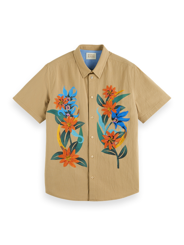 Embroidered Organic Cotton Shirt in Kit | Buster McGee