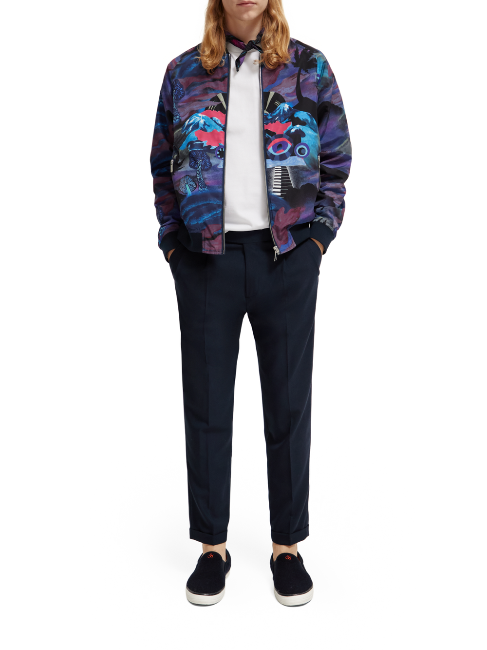 Reversible Bomber Jacket in Moody Festival | Buster McGee