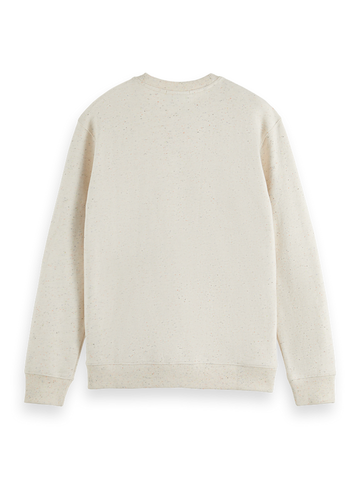 Embroidered Crewneck Sweatshirt in Off-White | Buster McGee